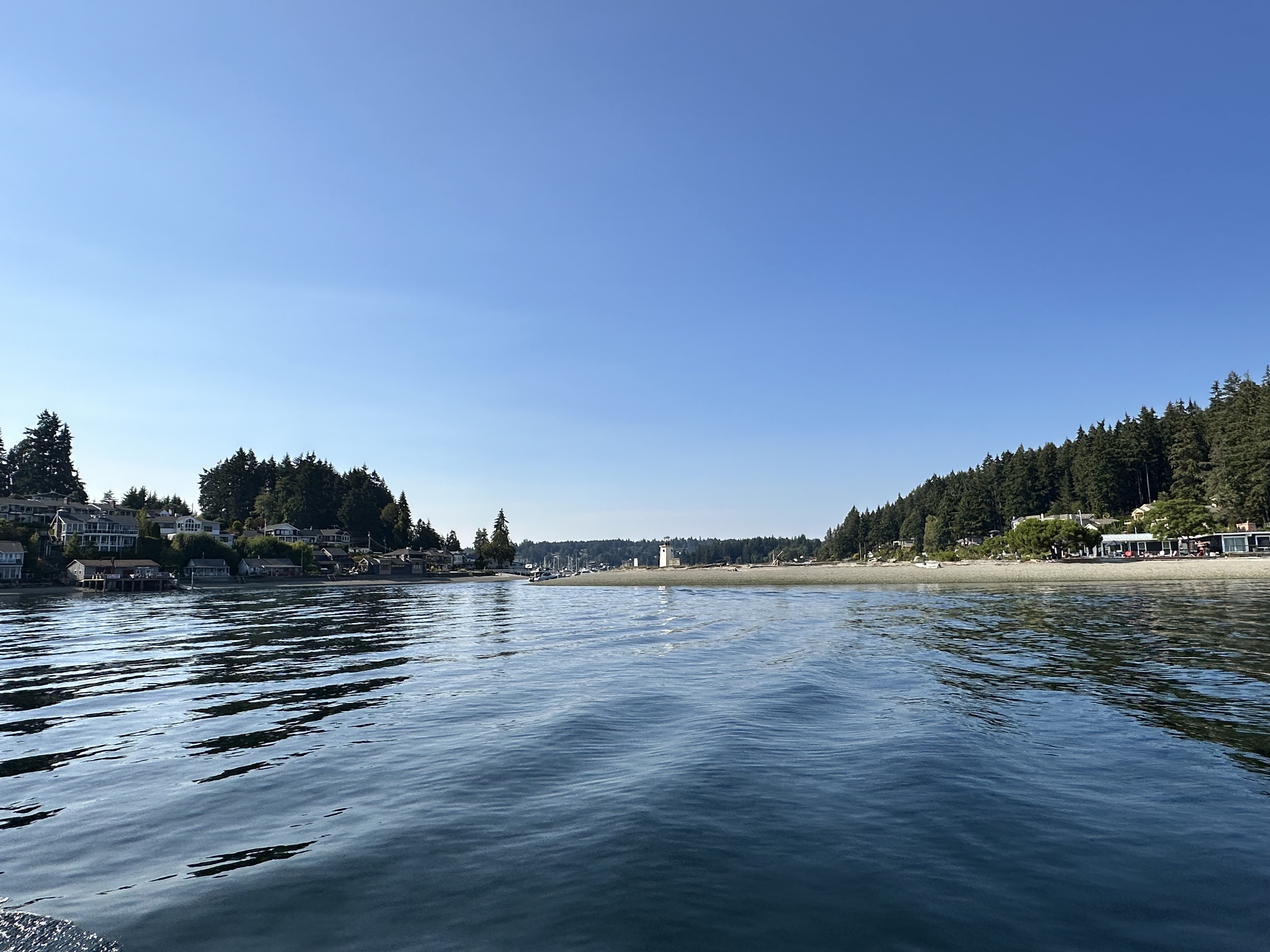 Entering Gig Harbor by water at the end of the cruise