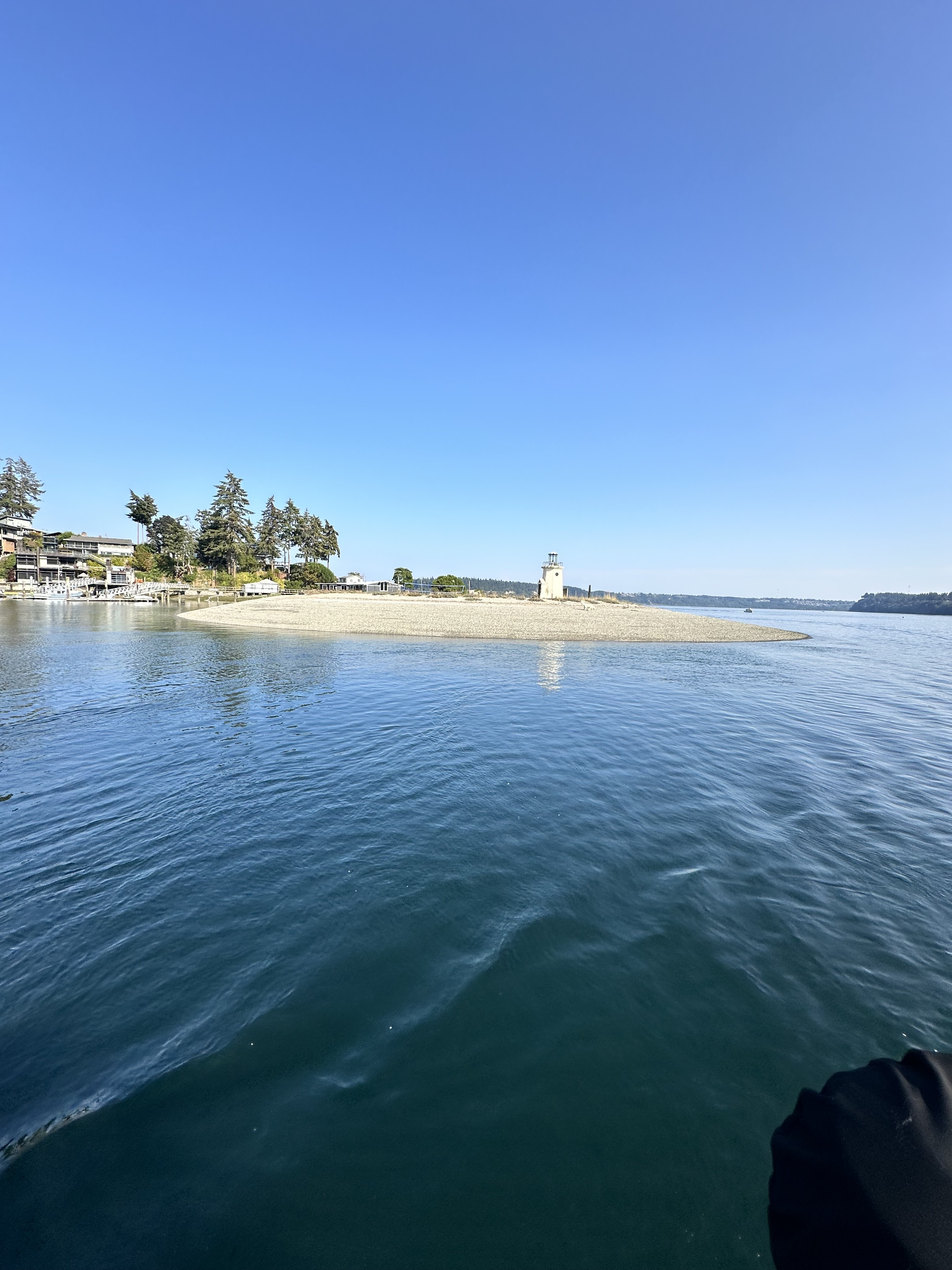 Gig Harbor entrance and lighthouse from the water
