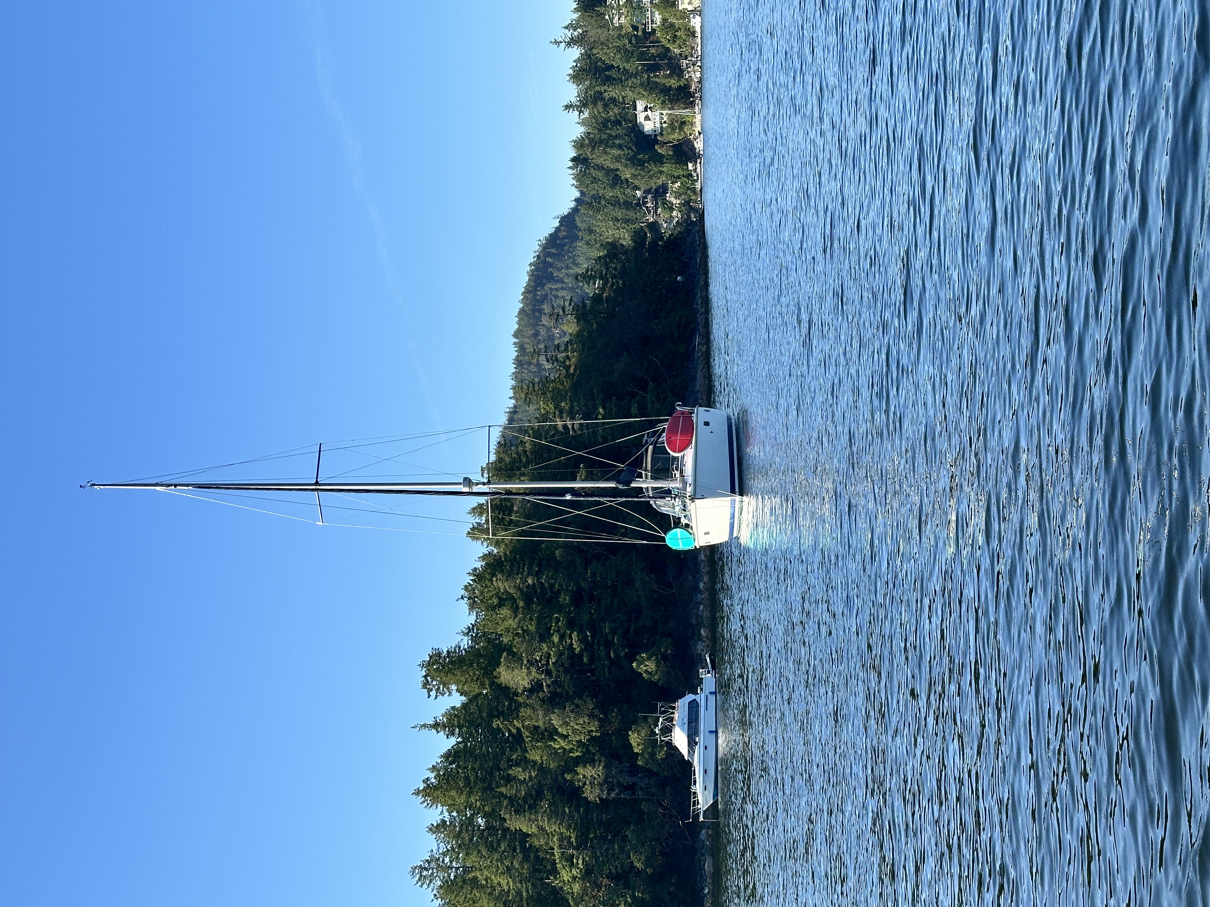 Oceanus anchored in Pender Harbour