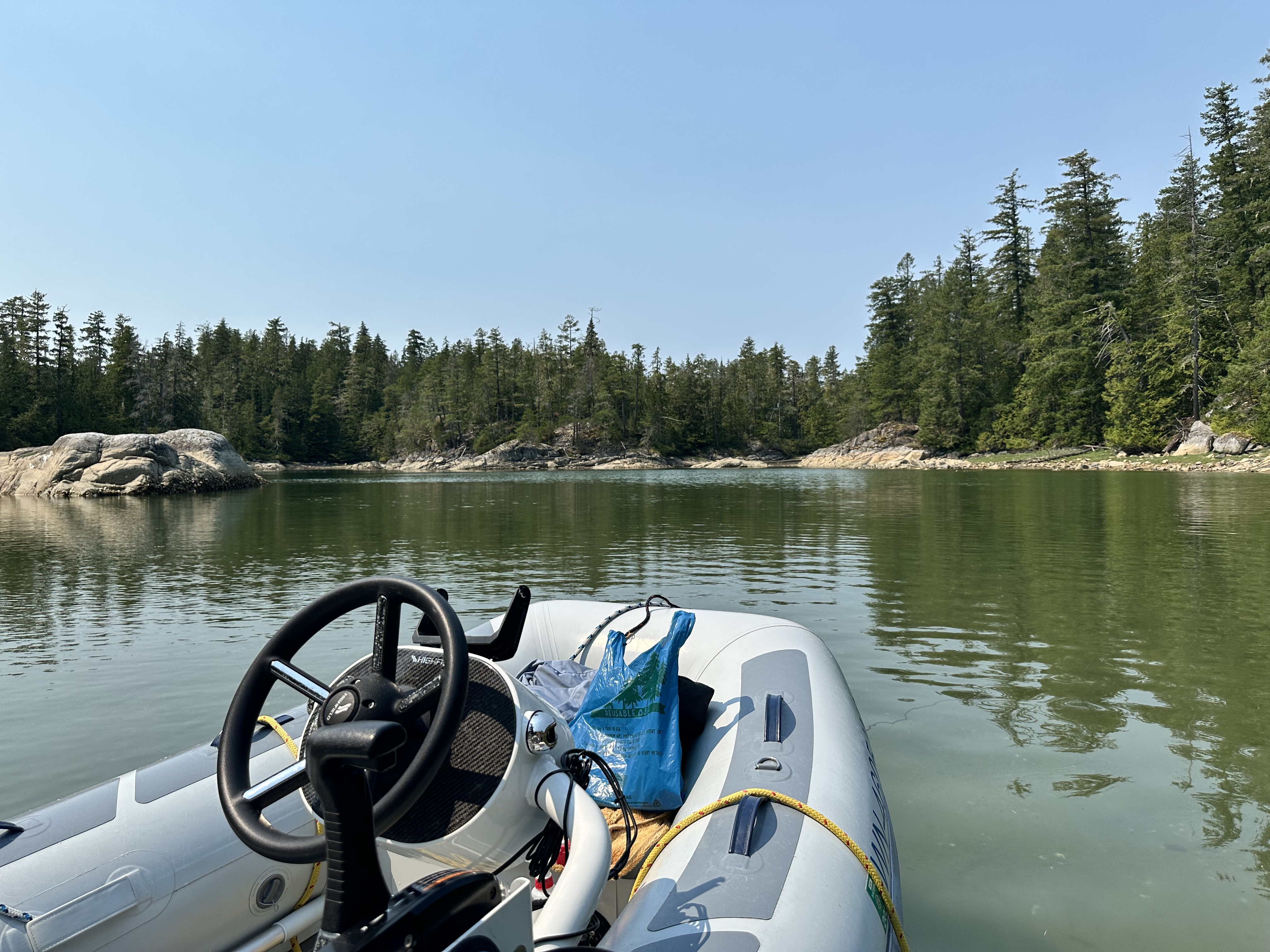 Quiet swimming hole in Prideaux Haven