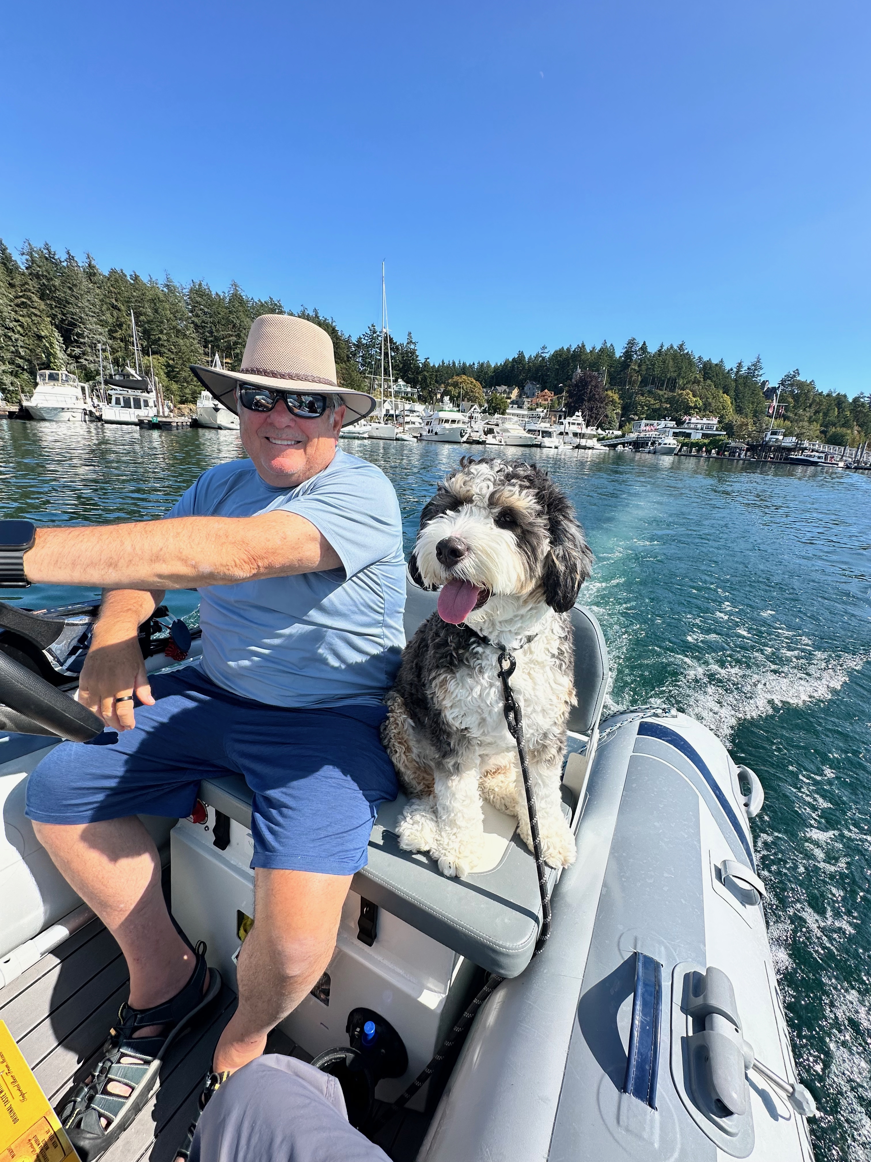 Dinghy ride at Roche Harbor