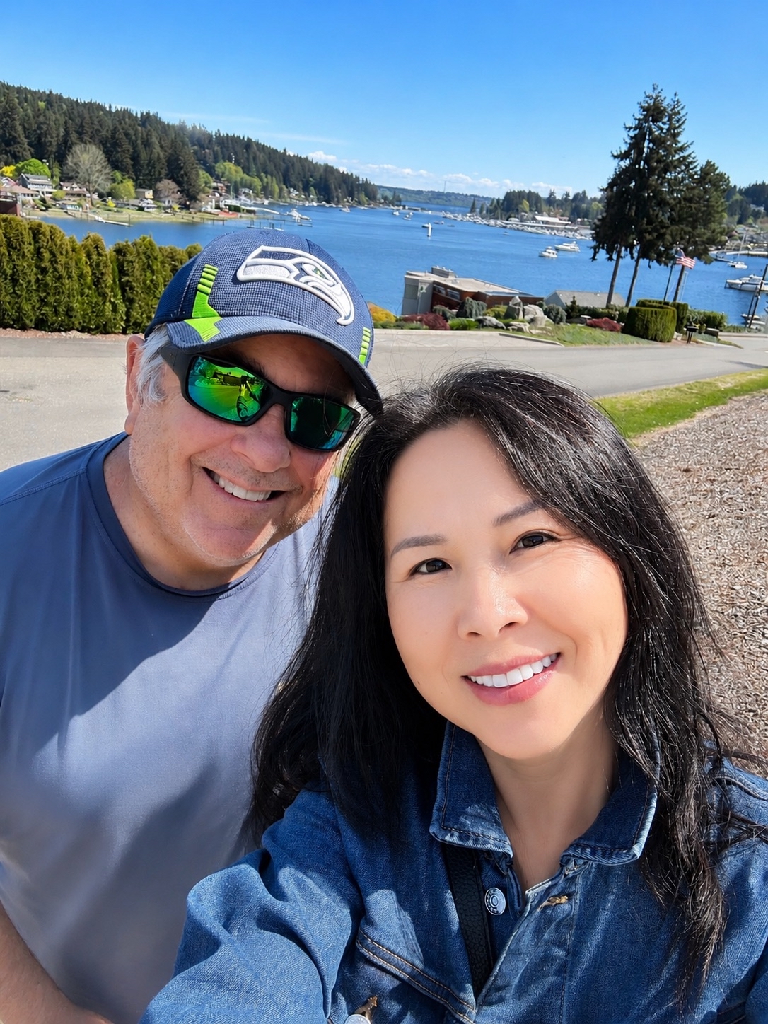 Couple together in Gig Harbor before departure